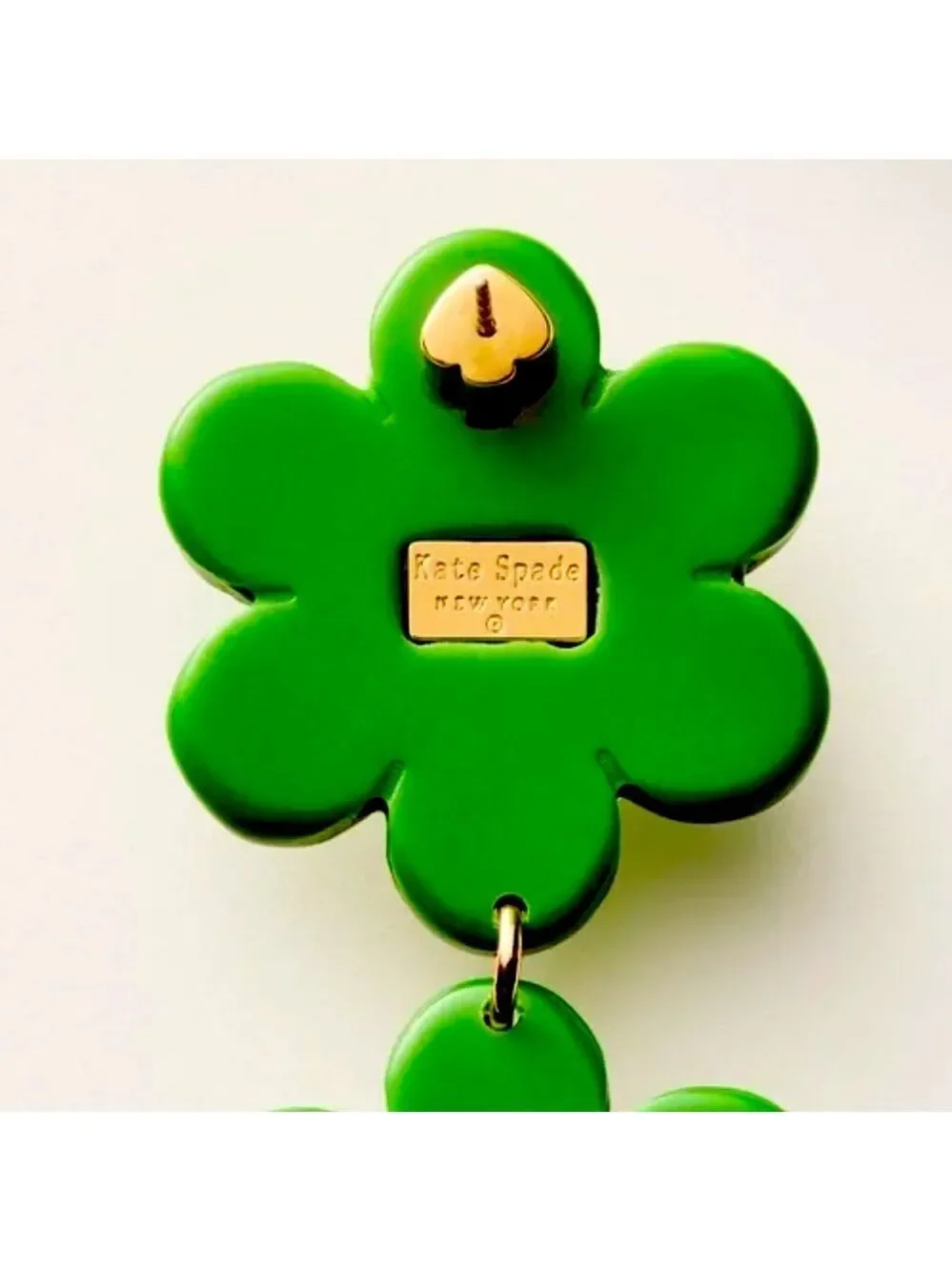 Kate Spade x Target Green Floral Earrings New